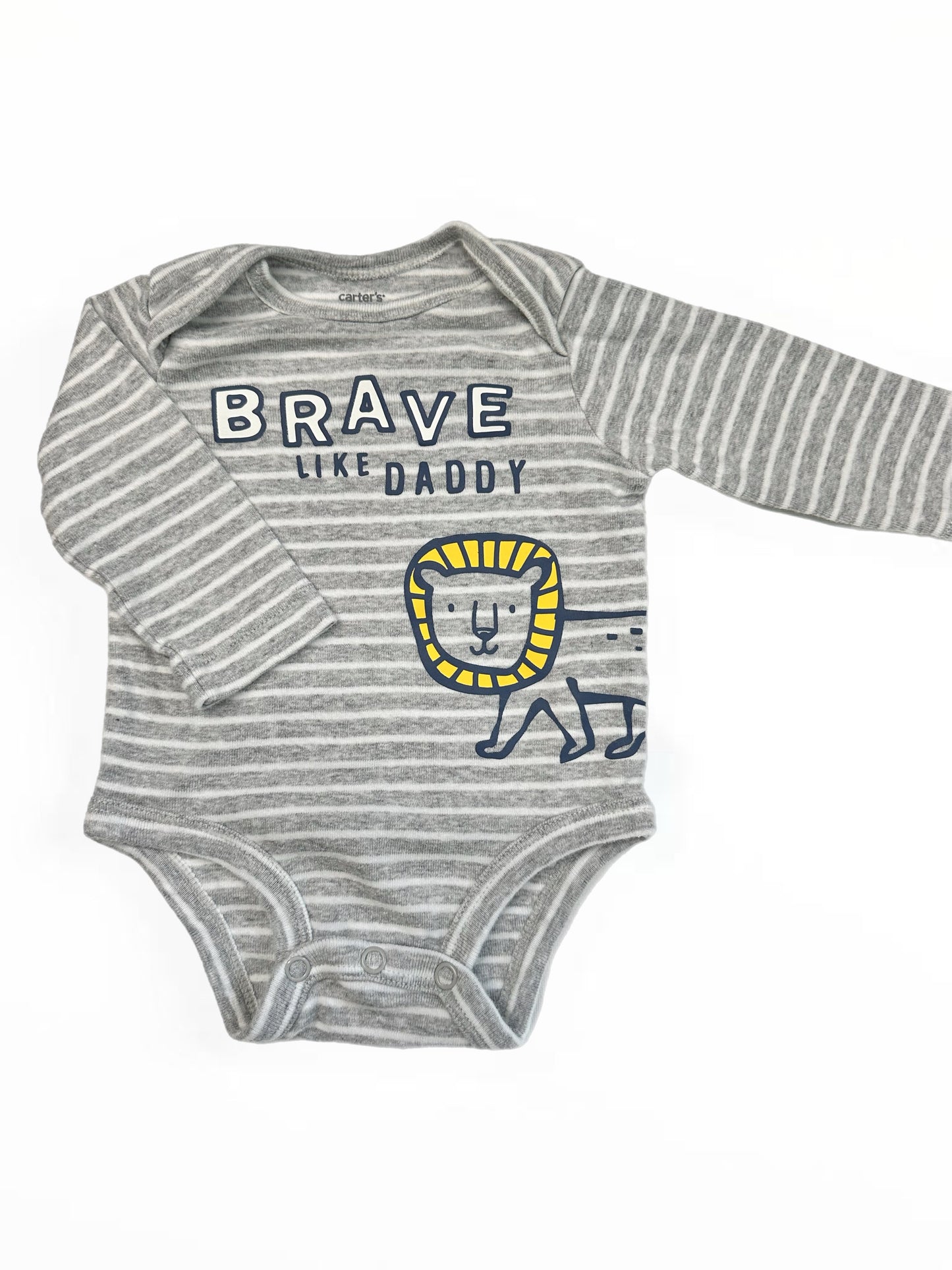 0-3M lon sleeve onesie Brave like daddy