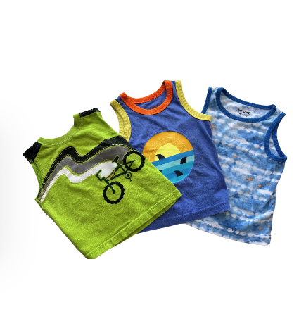 9-12M set of three sleeveless shirt