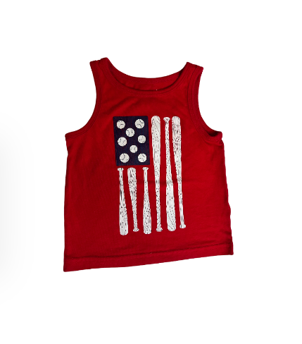 9-12M Baseball sleeveless shirt