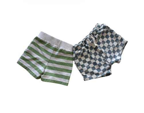 9-12M set of two pastel  shorts