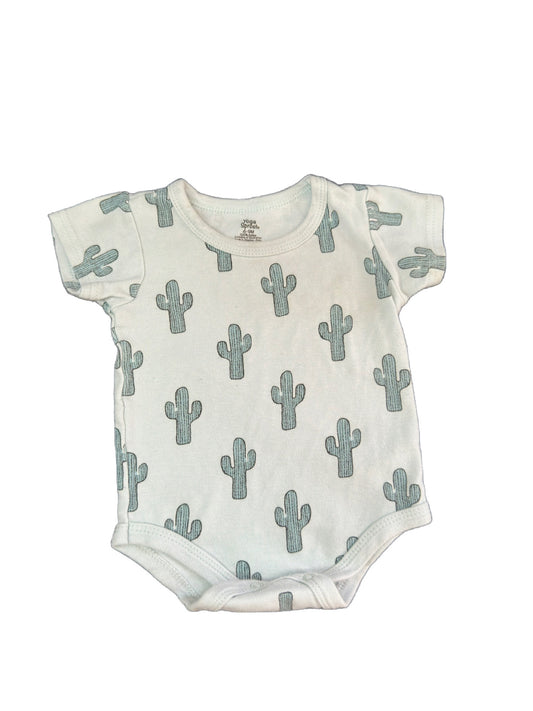 6-9M Short sleeve  Cactus Bodysuit