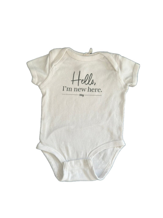 3-6M baby announcement bodysuit