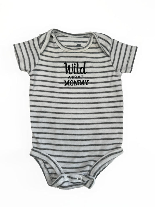 0-3M wild about mommy onesie