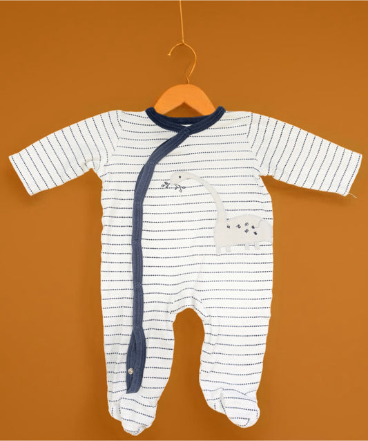 3-6M  2 way zip Cute sleepwear