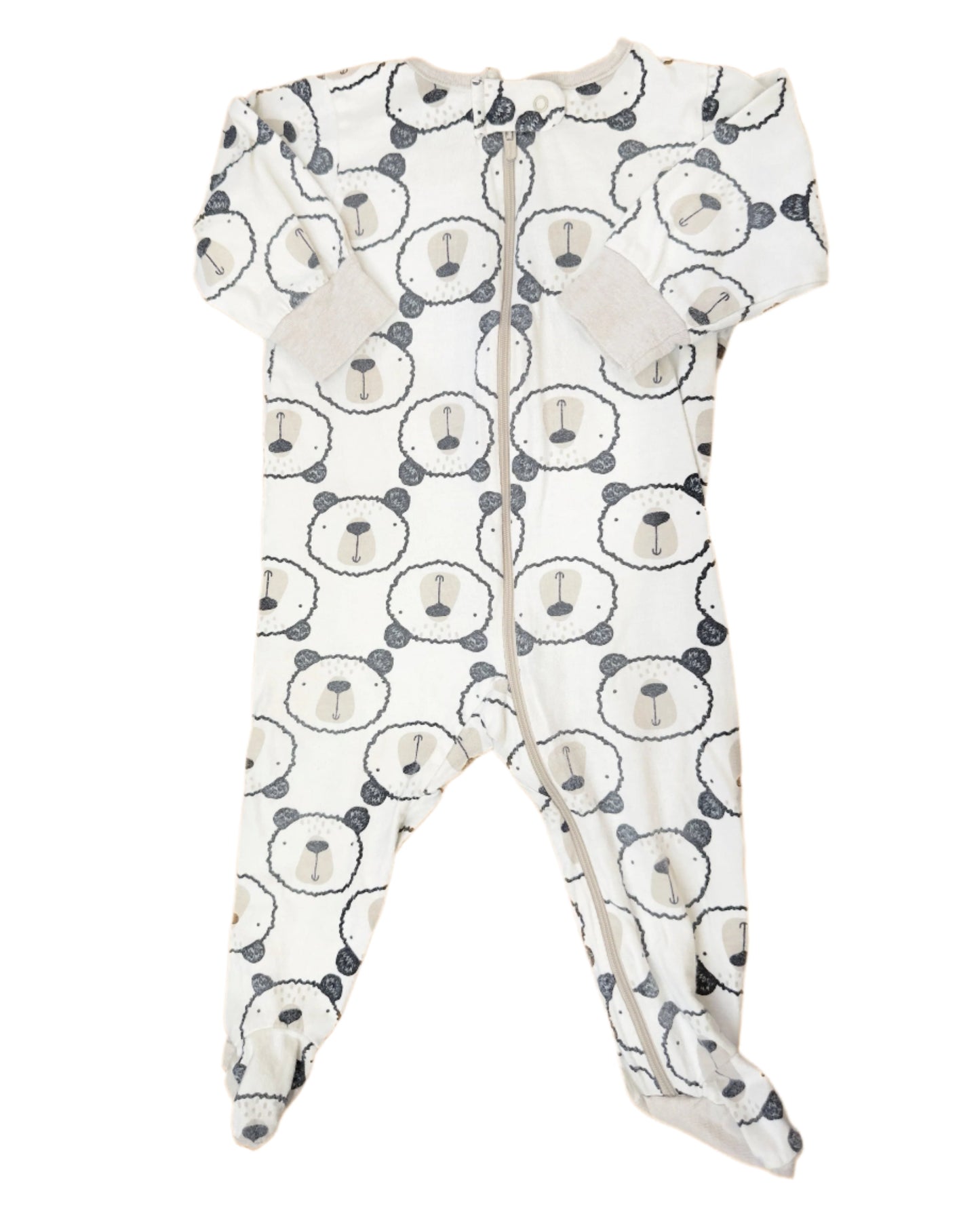6-9M 2 way zip pajama Sleepwear