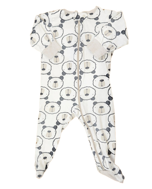 6-9M 2 way zip pajama Sleepwear