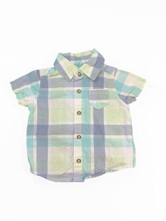 3-6M Short sleeve boy formal shirt