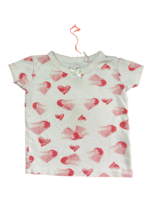 9-12M Baby girl heart shirt