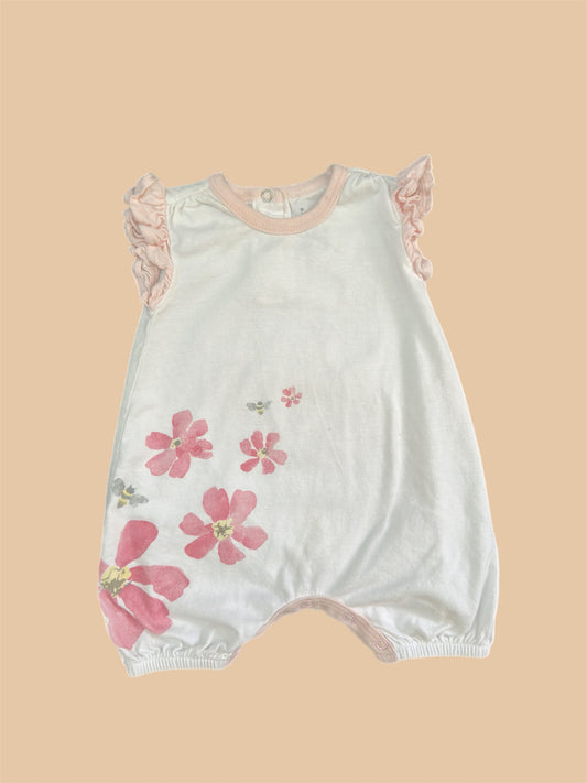 0-3M flower girl one piece bodysuit