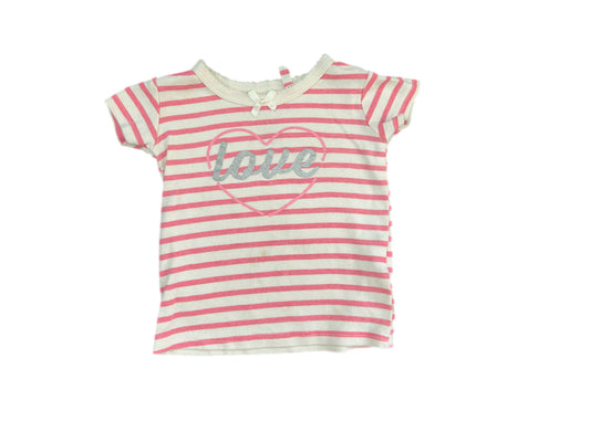 9-12M Love baby girl shirt
