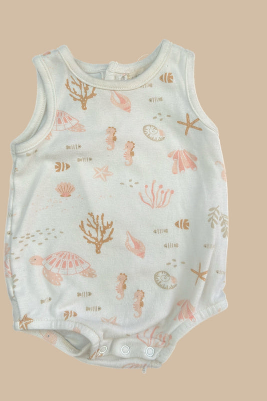 0-3 M  sleeveless bodysuit