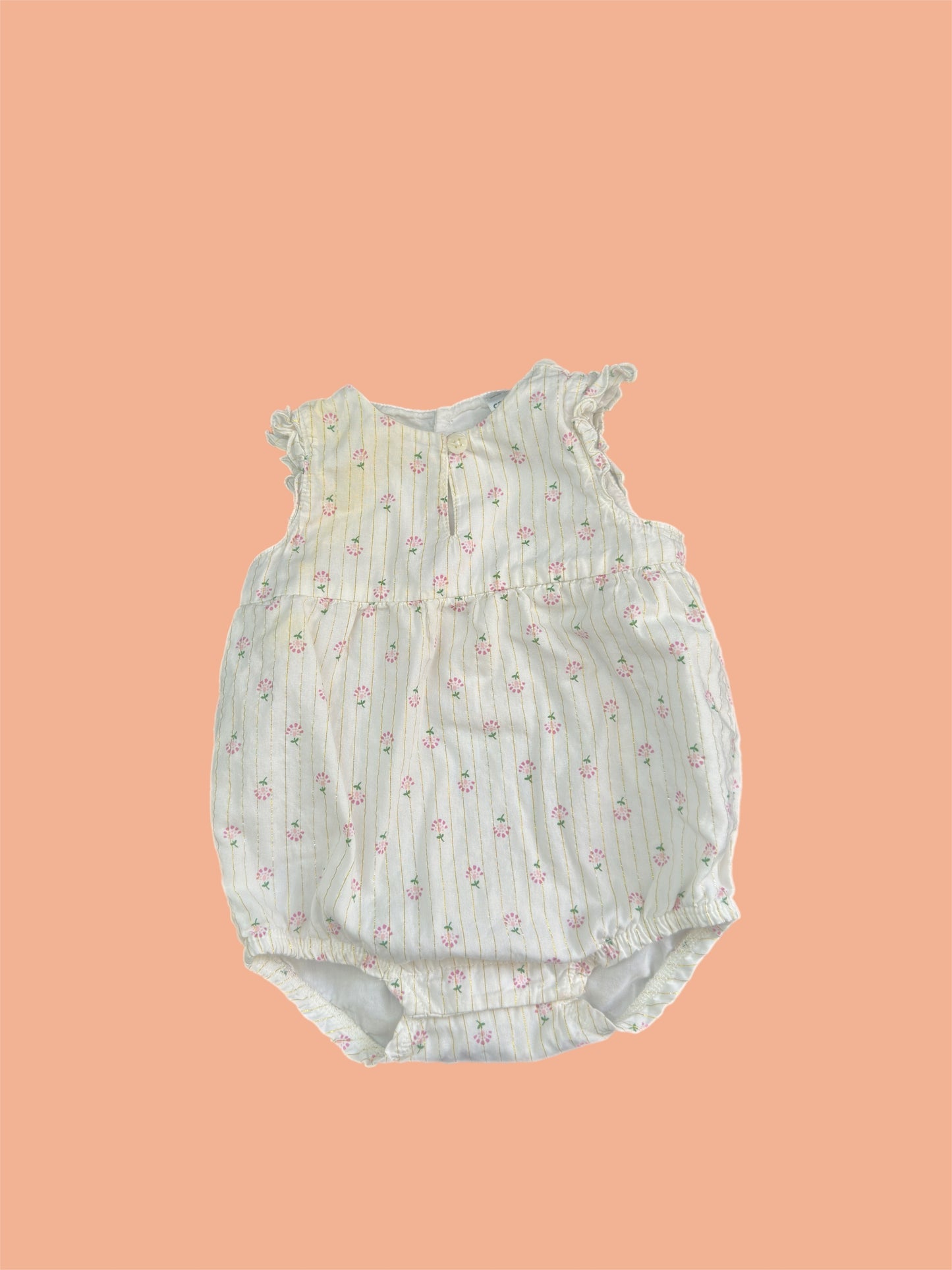 0-3 M baby girl triangle bodysuit