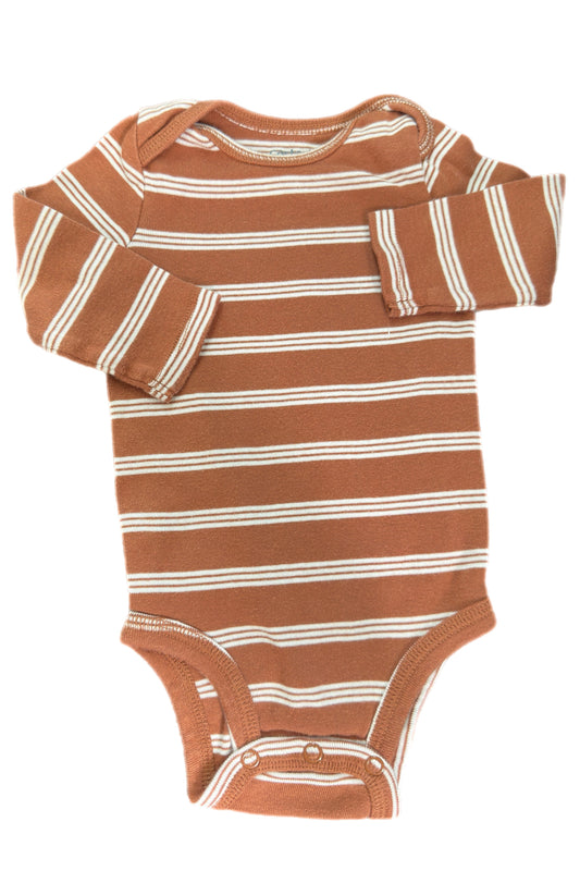 3-6M Neutral Long sleeve Bodysuit