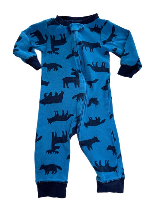 3-6M Footless 2 Way zip Pajama