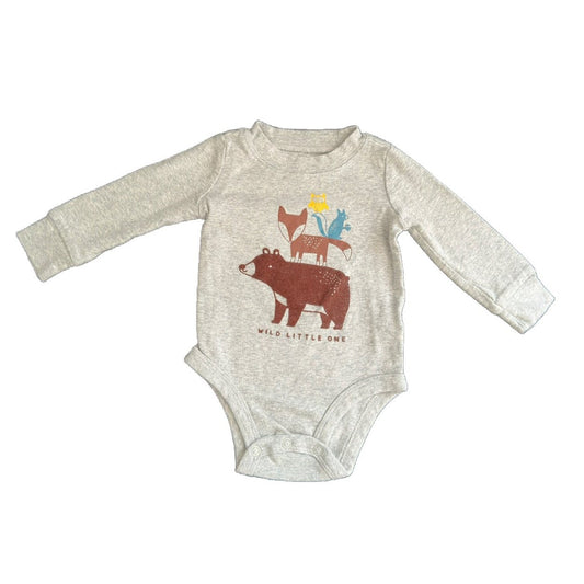 3-6M Long sleeve Little Wild One